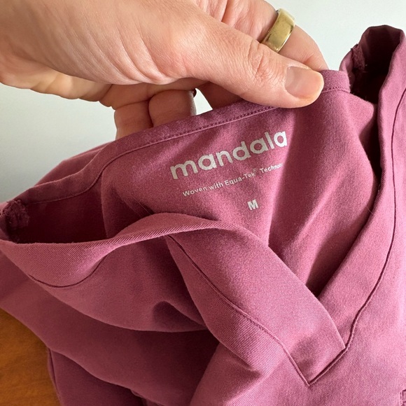 Women's Mauve One Pocket Scrub Top - Picture 2 of 2